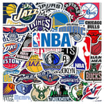 Set av 32 Nba Basketball Association Basketball Stickers. Lakers, Chicago Bulls, Orlando Magic eller fler klistermärken