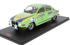 IXOMODELS, SAAB 96 V4 #2 Rallye SCHWEDEN 1976 BLOMQVIST/SYLVAN, échelle 1/18,...