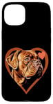 Coque pour iPhone 15 Plus Saint-Valentin Dogue de Bordeaux