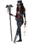 Voodoo Charm Witch Doctor Ritual Skeleton Day Of The Dead Tween Girls Costume