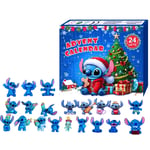 Christmas Arrival Stitch Toy Advent Calendar PVC Anime Figure Calendar Box Figur