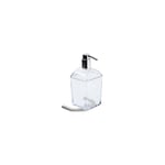 Doseur polycarbonate transparent tratto avec support acier inox aisi 304 brossé - 11 x 10 x h 19 cm Koh-i-noor