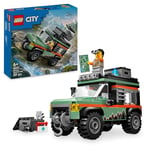 LEGO City Le Camion 4x4 Tout-Terrain - Jeu de Construction pour garçons et Filles dès 6 Ans - Inclut Une minifigurine d’aventurier et des Accessoires - Cadeau d'anniversaire Amusant 60447