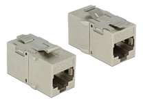 DeLOCK RJ45 Keystone -moduuli, Cat.6a metalli, RJ45 naaras