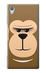 Cute Grumpy Monkey Cartoon Case Cover For Sony Xperia XA1 Plus