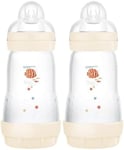 MAM Easy Start Self Sterilising Anti-Colic Baby Bottle Pack of 2 (2 X 260 Ml), M