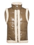 Teddy Vest Vests Padded Vests Brown Barbara Kristoffersen By Rosemunde