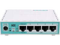 Mikrotik Routerboard Hex | E50ug | 10/100/1000 Mbit/S | Ethernet Lan (Rj-45) Ports 5 | Mesh Support No | Mu-Mimo No | No Mobile Broadband