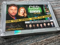 CSI : SENSES THE GAME 2006 - based on the TV series, inc. 8 figure NEW