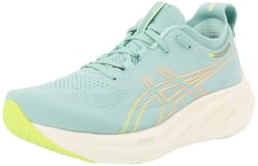 Asics Femme Gel-Nimbus 26 Sneaker, Light Celadon Safety Yellow, 46 EU