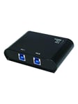 LogiLink 2-portin USB 3.0 jakokytkin USB hub - 2 porttia - Musta