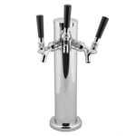 Stainless Steel Triple Tap 3 Faucets Draft Beer Dispenser For Bar Home Brew SG