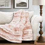 Lush Decor 16t000207 Belle Couvre-lit, 152,4 x 127 cm, Rose Blush, 152,4 x 127 cm