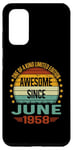Coque pour Galaxy S20 Awesome Since June 1958 limited edition 66th Birthday