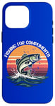 Coque pour iPhone 16 Pro Max Des jeux de mots vintage de Fishing for Compliments qui accrochent le cœur de papa