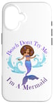 Coque pour iPhone 16 Beach Don't Try Me I'm A Mermaid Funny Black Sirmaids Women