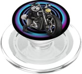 Husky Sibérien Chopper Moto PopSockets PopGrip pour MagSafe