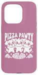 Coque pour iPhone 15 Pro Pizza Party Pizza Pawty Three Dogs Funny Pun amoureux des chiens