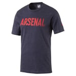 Puma Arsenal Football Club men's fan t-shirt., Men, T-Shirt, AFC Fan Tee, peacoat heather