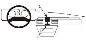 ProClip Monteringsbygel Landrover Discovery 90-93, Centrerad