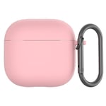 AirPods 4 Skal i Silikon med Karbinhake Rosa