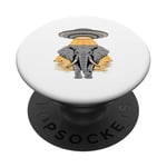 Éléphant Ufo Enlèvement Conspiracy Theory Alien PopSockets PopGrip Adhésif