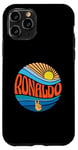 Coque pour iPhone 11 Pro Ronaldo T-shirt vintage Sunset Ronaldo Groovy Tie Dye