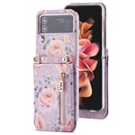 POLA Flower kuori Samsung Galaxy Z Flip 3 - Purple