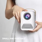 Mini Projector White 1080P 4K 5G Wifi Optical Engine Hifi Loudspeaker Pro