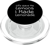 Life Gave Me Lemons, I Made Lemonade PopSockets PopGrip for MagSafe