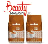 (PK Of -2) Lavazza Crema e Aroma Roasted Coffee Beans 1kg