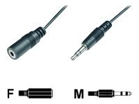 M-Cab - Lydforlengelseskabel - Mini-Phone Stereo 3.5 Mm Hunn Til Mini-Phone Stereo 3.5 Mm Hann - 3 M