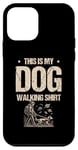 Coque pour iPhone 12 mini C'est mon chien Walking Walker Dogs Pet Puppy