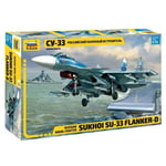 SUKHOI SU-33 FLANKER-D RUSSIAN NAVY FIGHTER KIT 1:72 Zvezda Kit Aerei Modellino