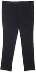 DKNY Men's Modern Fit High Performance Suit Separates Dress Pants, Black Solid, 36W x 32L