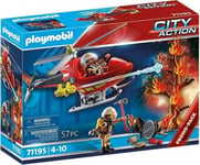 PLAYMOBIL 71195 Hélicoptère Dei Pompiers Du Feu