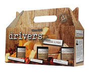 Driver's Pickle Cheese Lovers Box Includes 550g Mini Onions in Honey and Balsamic Vinegar, 350g Real Ale Chutney, 350 Farmhouse Pickle, 1.25 kg