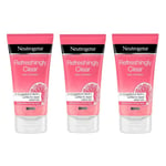 3xNeutrogena Refreshing Clear OilFree Daily Exfoliator With Pink Grapefruit150ml