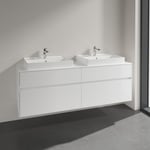 VILLEROY & BOCH COLLARO SERVANTSKAP 160 FOR 2STK SERVANT 60 CM M/4 SKUFFER HVIT HØYGLANS