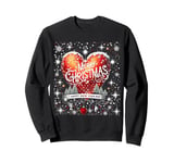 Merry Christmas & Happy New Year 2025 Cozy Red Heart Holiday Sweatshirt