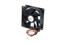 StarTech.com 80x25mm Ball Bearing Quiet Computer Case Fan w/ TX3 Connector - 3 pin case Fan - TX3 Fan - computer case Fan (FAN8X25TX3L) - ventilationspakke for system