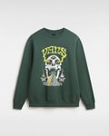 VANS All Seeing Crew Cotton Sweatshirt Green