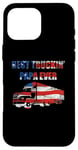 Coque pour iPhone 16 Pro Max Meilleur papa camionneur de tous les temps - Truck Driver Dad Funny USA