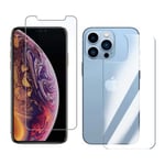 2-Pack iPhone 11 Pro Max Displayfilm + Skyddsfilm för Baksida transparent