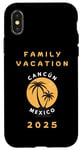 Coque pour iPhone X/XS Family Vacation 2025 - cancun Mexico