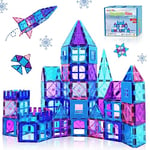 Kaysaitoy Jeu de Construction Magnetique Enfants Jouet 3D Éducatifs Cadeau pour Garcon Fille Enfant Plus Forts Blocs deJeux d'apprentissage de STEM 3 4 5 6 7 Ans