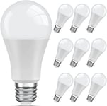 LEDYA Ampoule LED E27 Blanc-Chaud,13W Equivalent 100W,3000K,1200LM, Ampoule Standar A60 avec Culot à Vis,Non Dimmable,Pas de Scintillement,220v-240v,pour Maison Restaurant Café Bar,Lot de 10