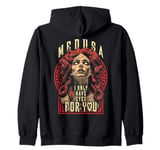 Valentine's Day Medusa Woman I Only Have Eyes For You Heart Zip Hoodie