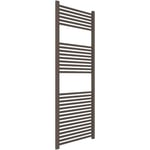 ERCOS sèche-serviettes Radiateur de salle de bains Taille 600x1500 MM Radiateur de salle de bains Brun brûlé mat, raccords 1/2" Livré avec kit de montage