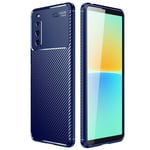 Sony Xperia 10 IV      Carbon Fibre Case    Navy